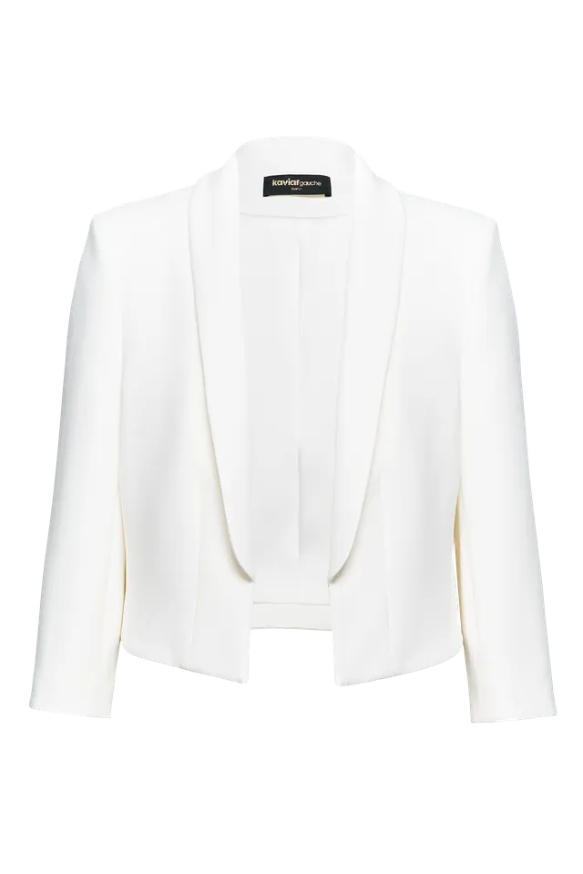 kaviar-gauche-short-blazer-cropped-braut-blazer-aus-seide image 1