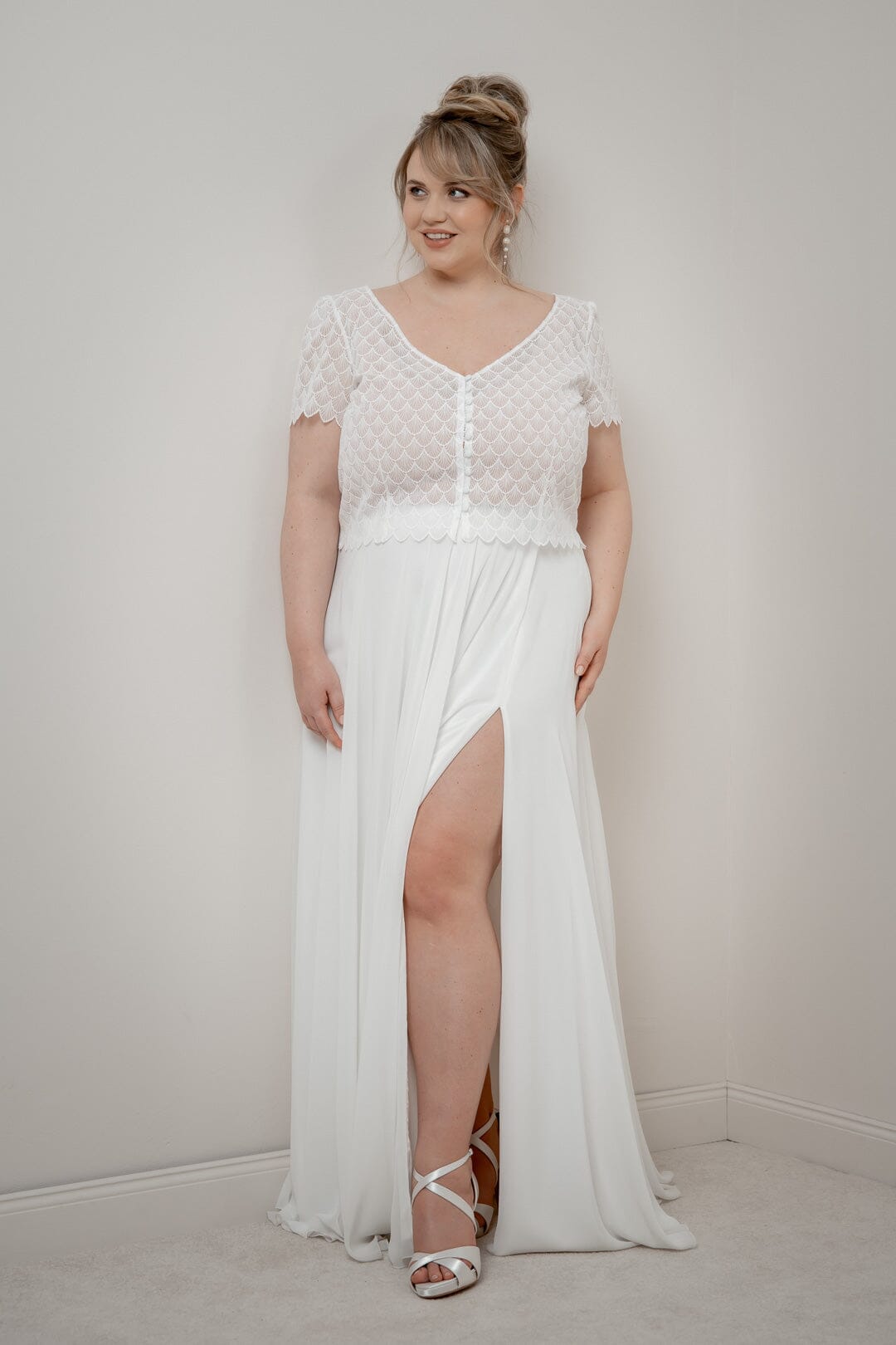 noni-curvy-fanie-kurzarm-braut-top-vintage-art-d-co-ivory image 2