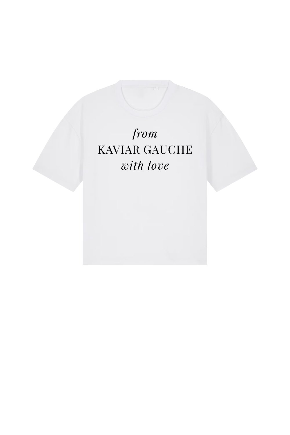 kaviar-gauche-logo-t-shirt-boxy-cropped image 1