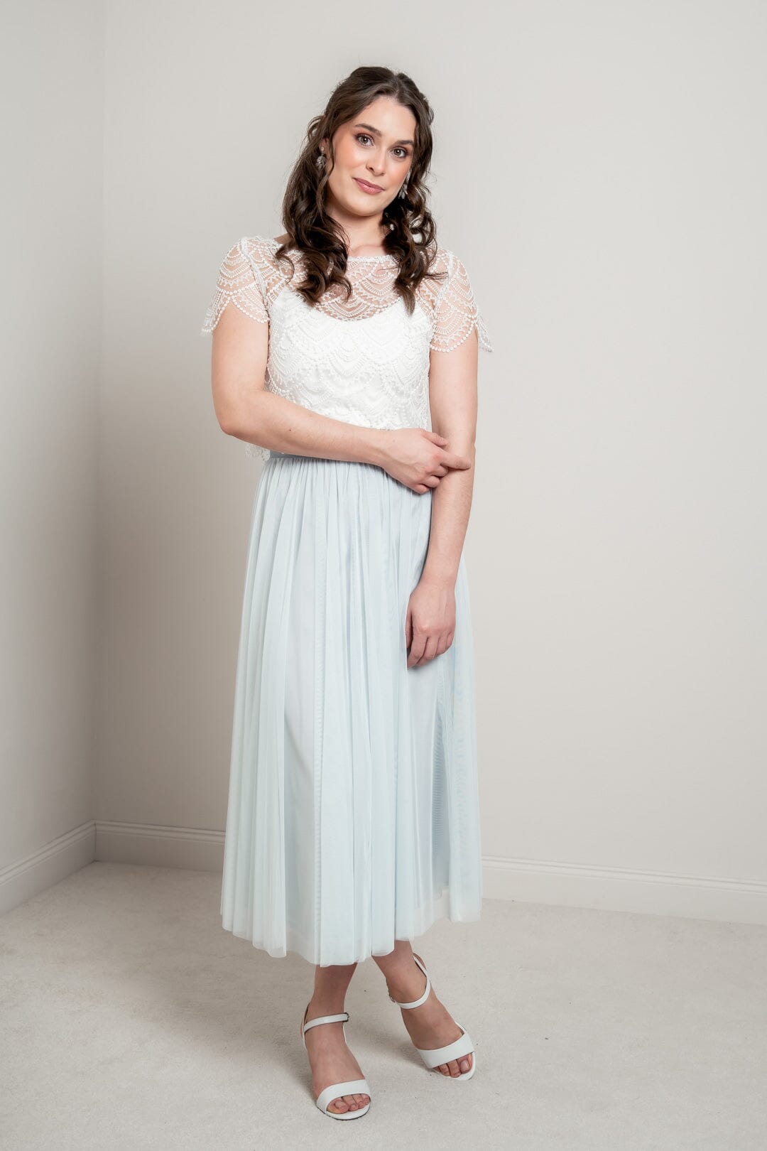 noni-selected-hellblauer-midi-t-ll-rock-kn-chellang image 3