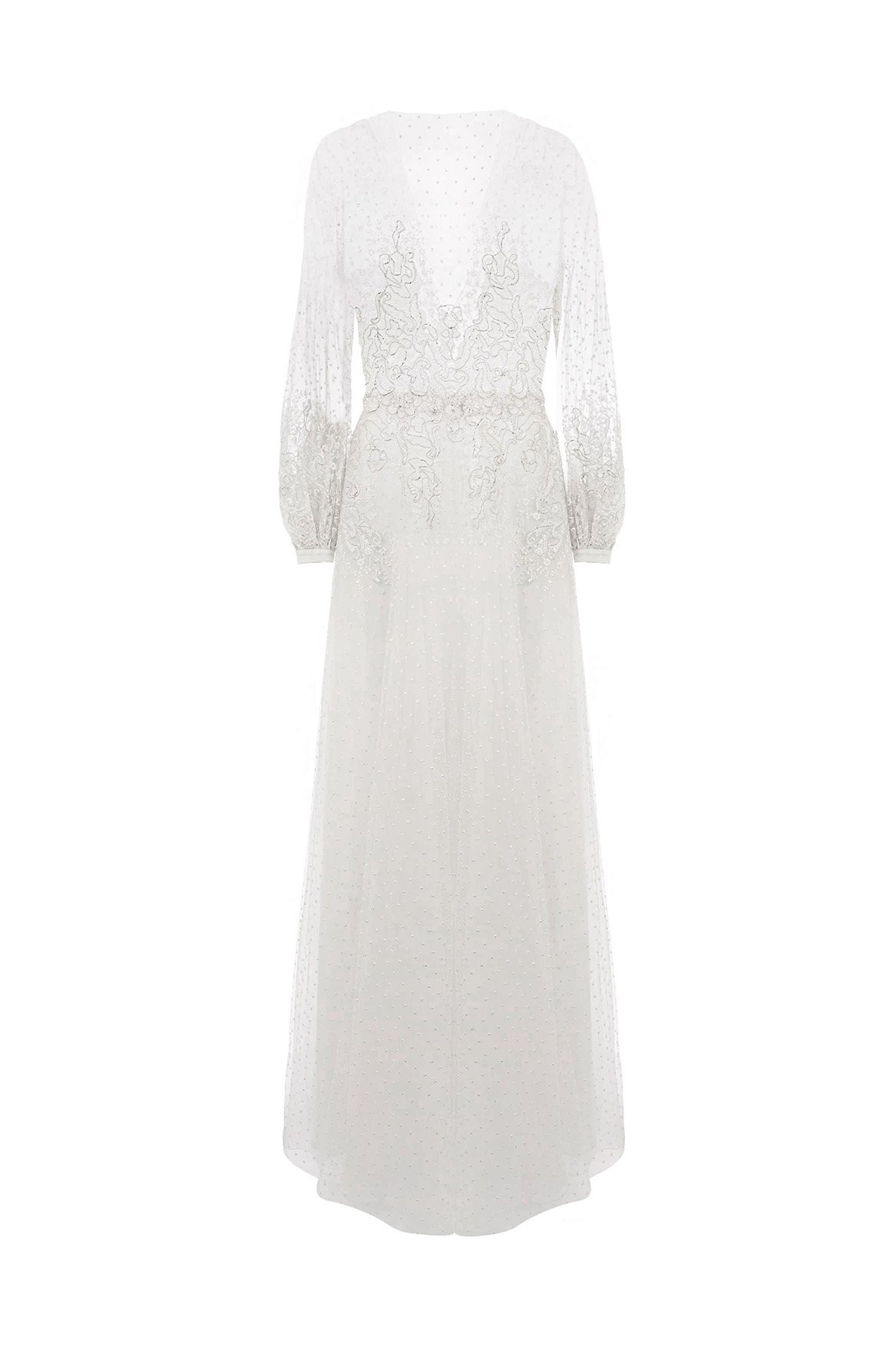 kaviar-gauche-champagne-sleeve-brautkleid-lam-spitze image 4