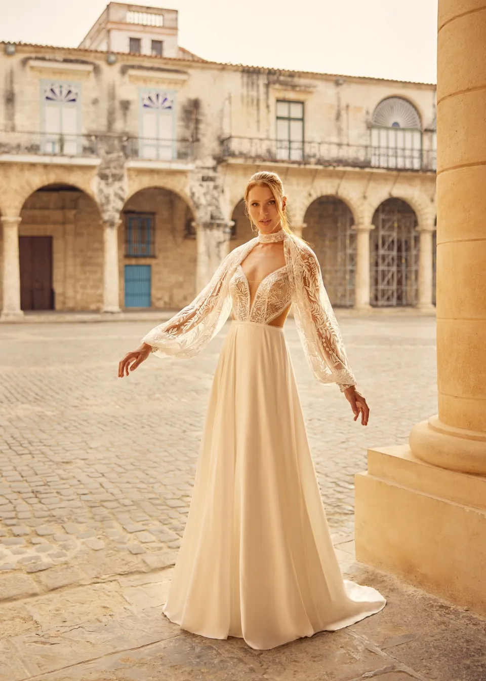herve-paris-bridal-lanev-bolero-brautkleid-set-libre-collection image 1