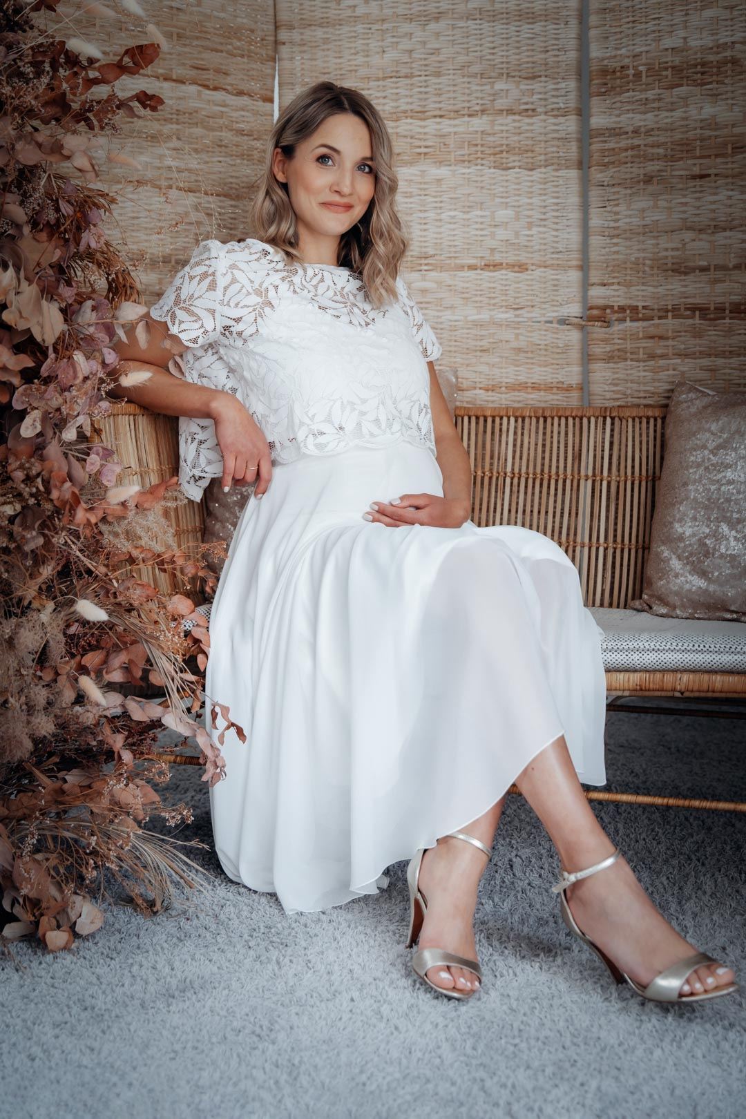 noni-mireya-braut-rock-aus-chiffon-in-midi-l-nge-ivory image 8