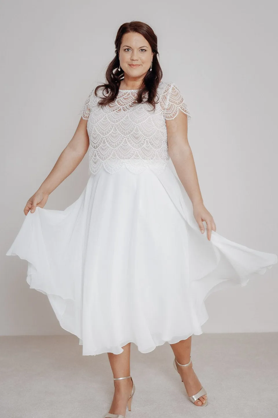 noni-curvy-emmi-midi-chiffonrock-ivory-ab-gr-44-outlet image 1