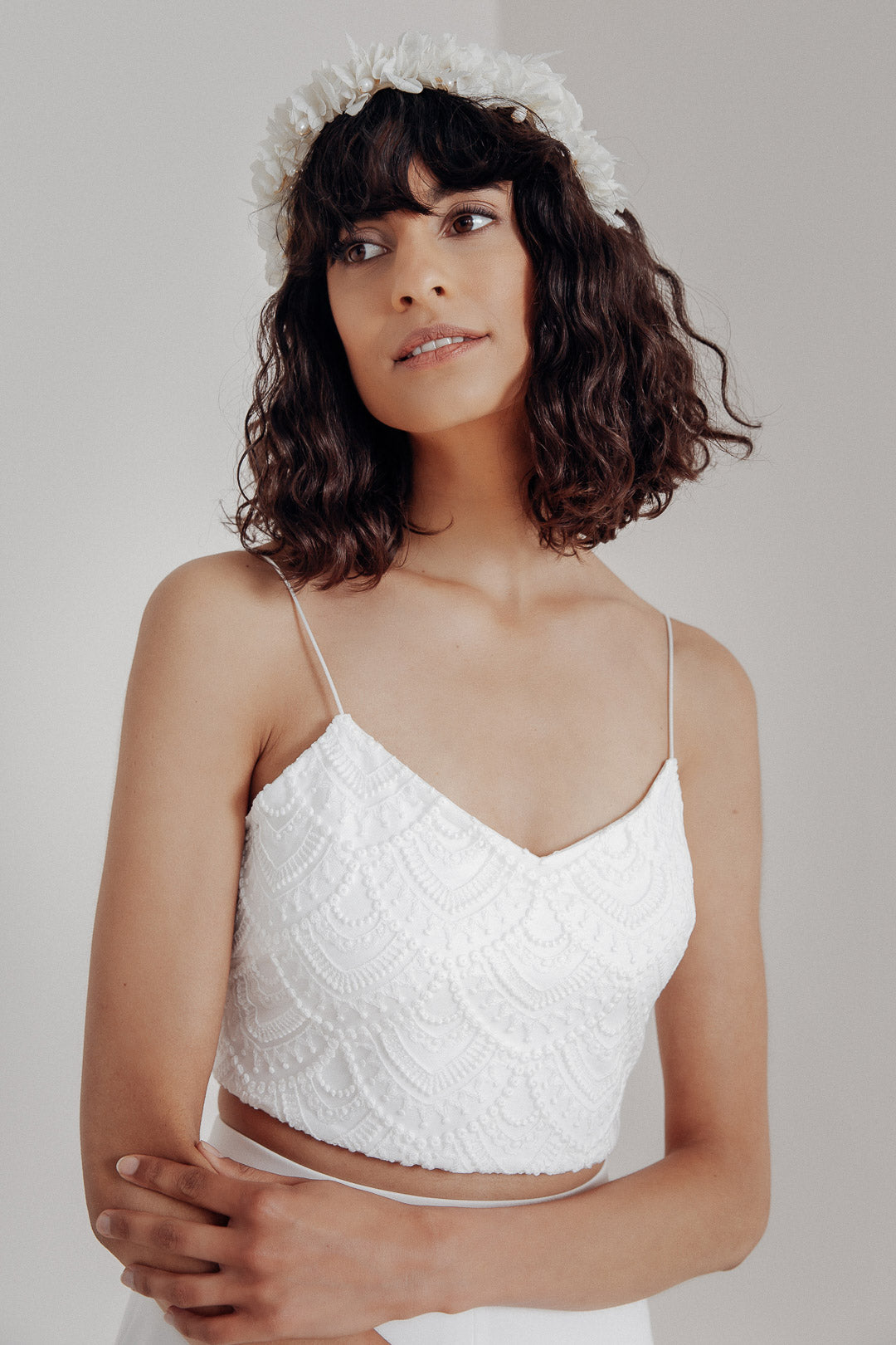 noni-niah-cropped-extra-kurzes-braut-top-aus-vintage-spitze image 5