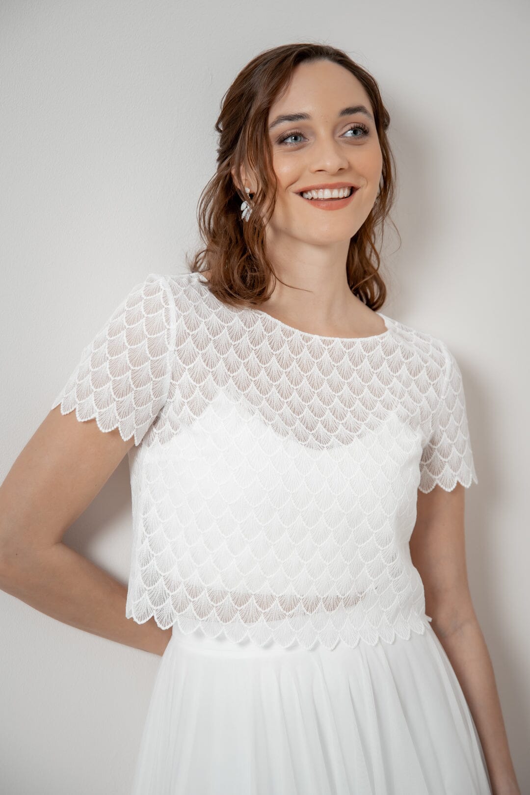noni-selected-doli-top-aus-vintage-spitze-kurzarm-ivory image 7