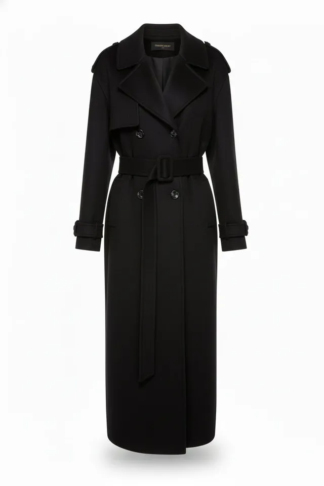 kaviar-gauche-clochard-wool-coat-black-weiter-abendmantel-wolle image 1