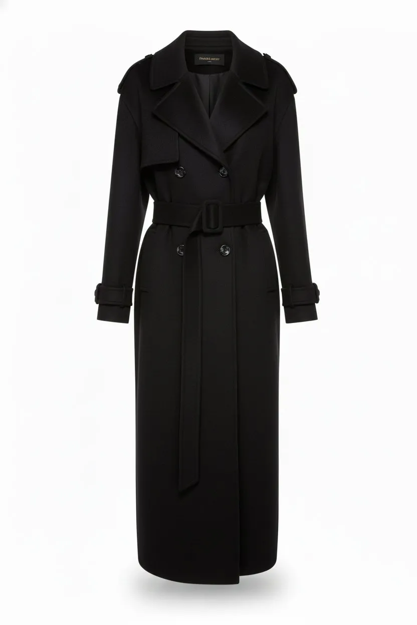 kaviar-gauche-clochard-wool-coat-black-weiter-abendmantel-wolle image 1