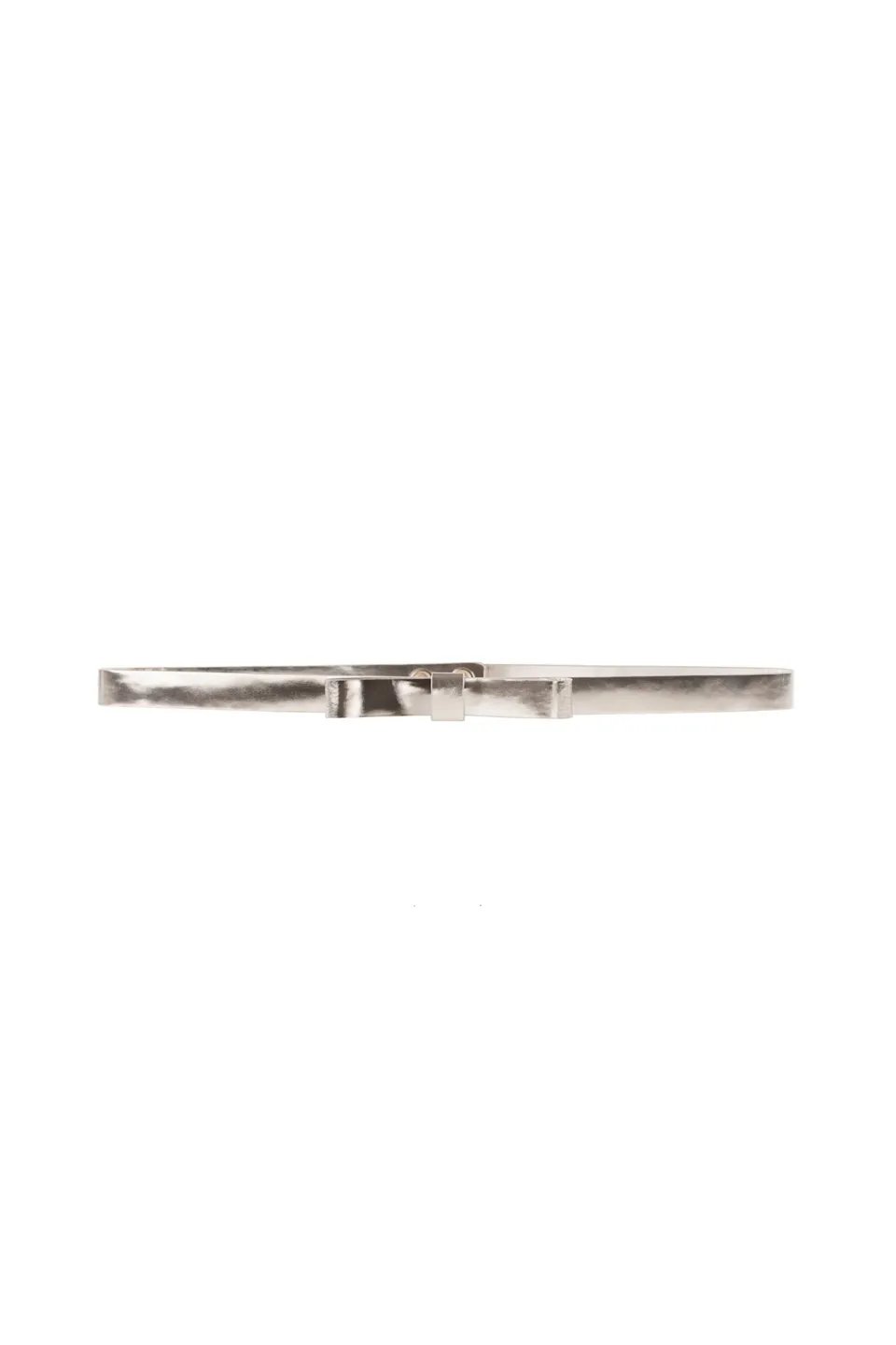 kaviar-gauche-new-metallic-bow-belt-mini-schleifeng-rtel-1-7-cm-metallic-leder image 1