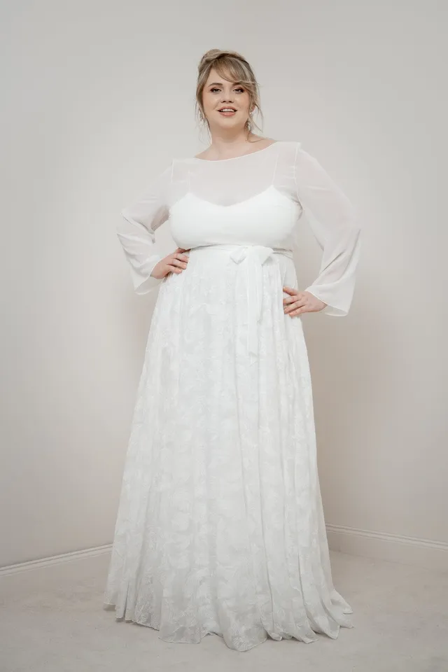 noni-curvy-gillianne-braut-rock-federchiffon image 1