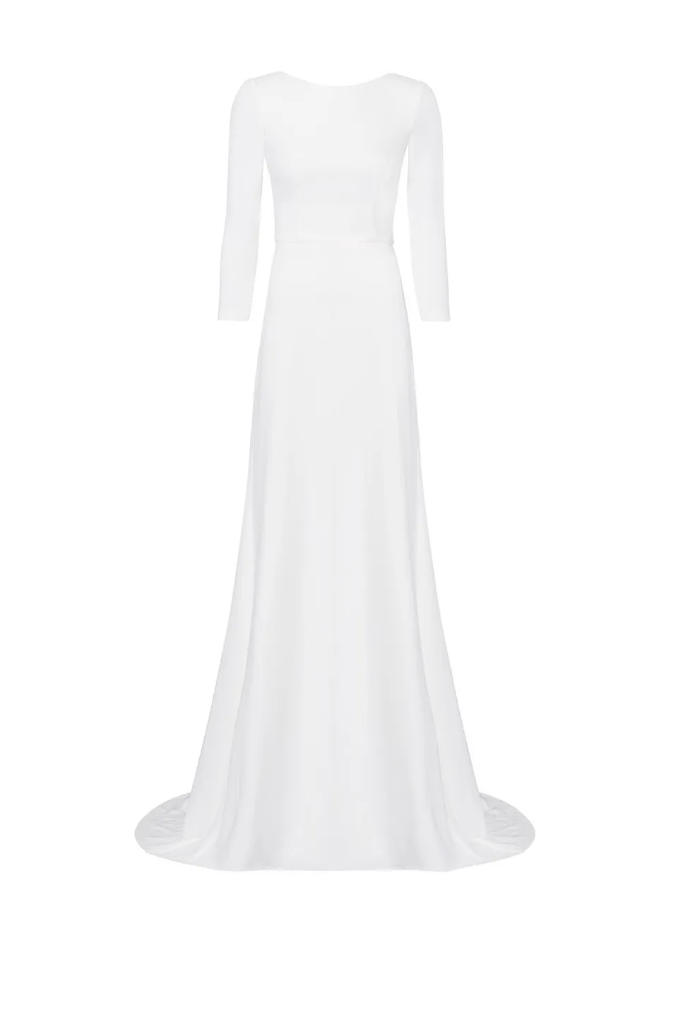 kaviar-gauche-pure-palais-kleid-mit-r-ckenausschnitt-und-langarm image 1