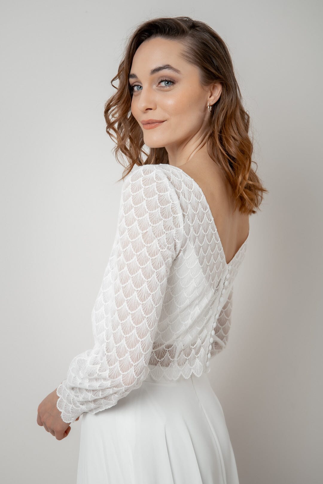 noni-selected-esthi-langarm-top-art-d-co-spitze-ivory image 2