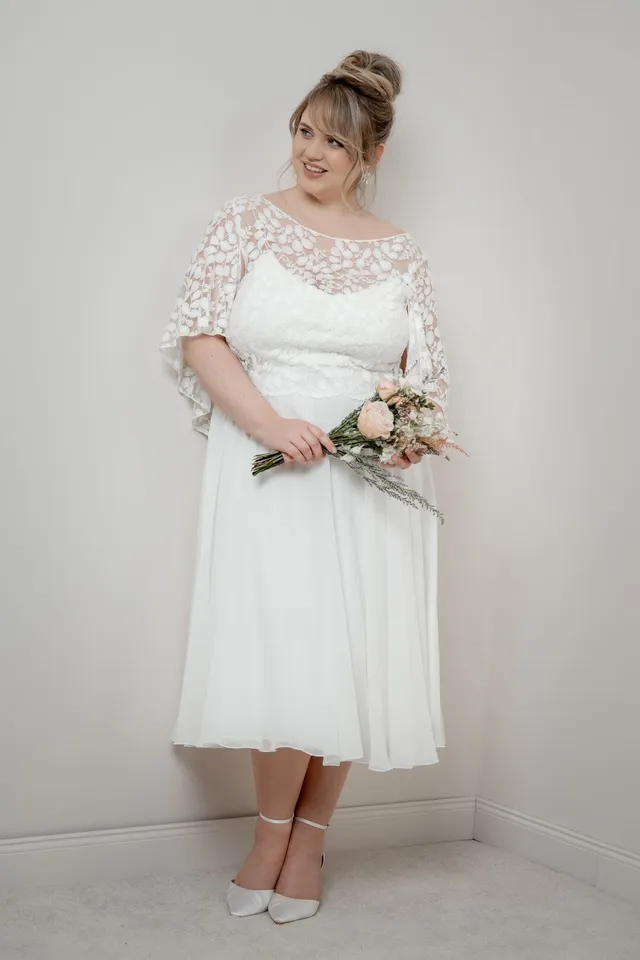 noni-emmi-curvy-braut-chiffonrock-midi-ivory-eco image 1
