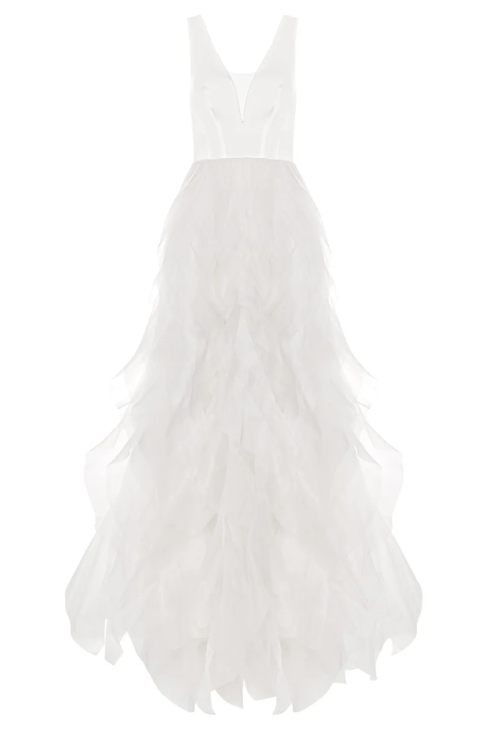 kaviar-gauche-arielle-volant-brautkleid-a-linie image 1