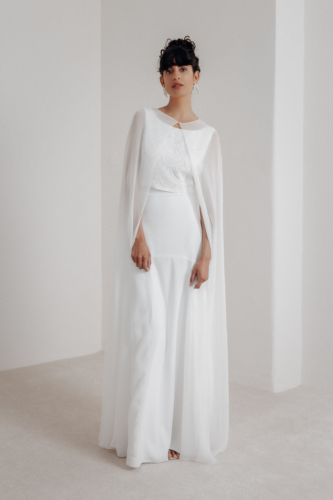 noni-selected-philia-chiffon-braut-cape-ivory-mit-perle image 6