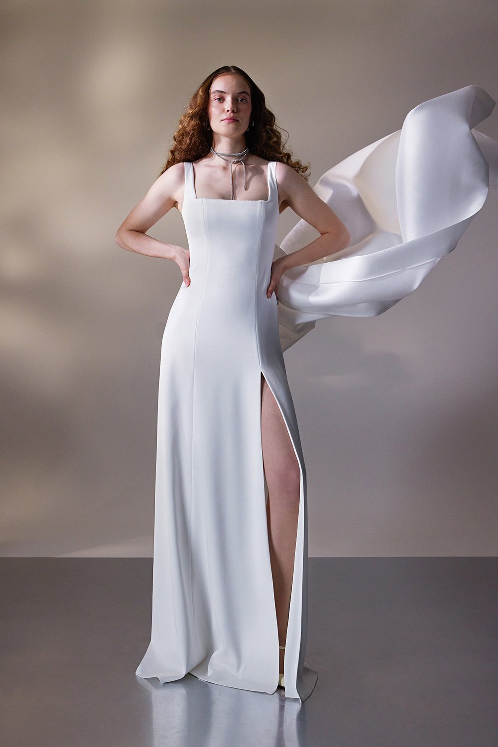 kaviar-gauche-spencer-slim-dress-brautkleid-a-linie image 1