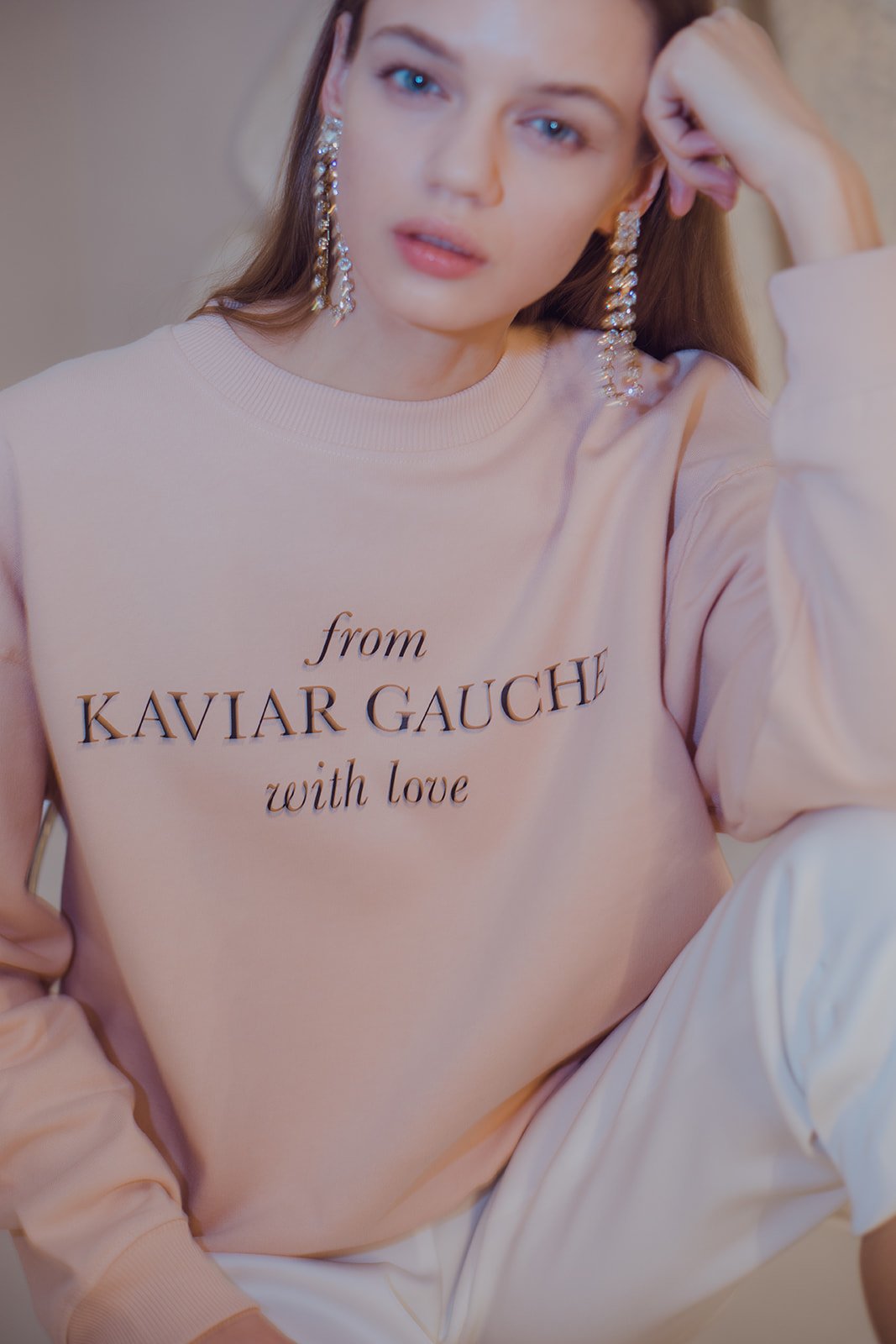 kaviar-gauche-logo-sweater-bio-baumwolle image 3