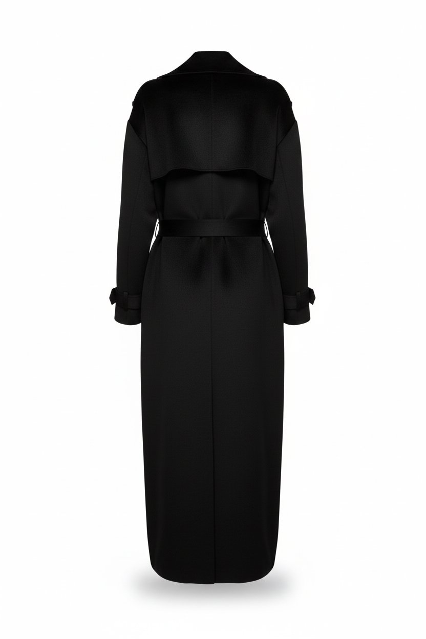 kaviar-gauche-clochard-wool-coat-black-weiter-abendmantel-wolle image 2