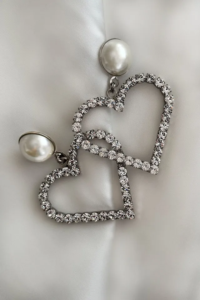 kaviar-gauche-grande-coeur-earrings-herzohrringe-mit-perle image 1