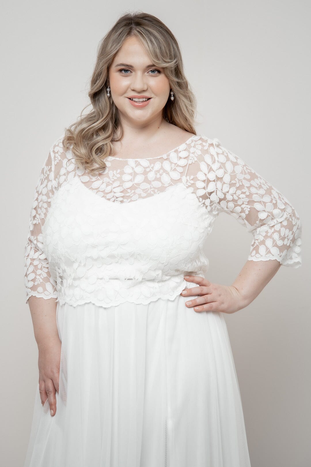noni-curvy-selected-heda-braut-top-plus-size-ivory image 1
