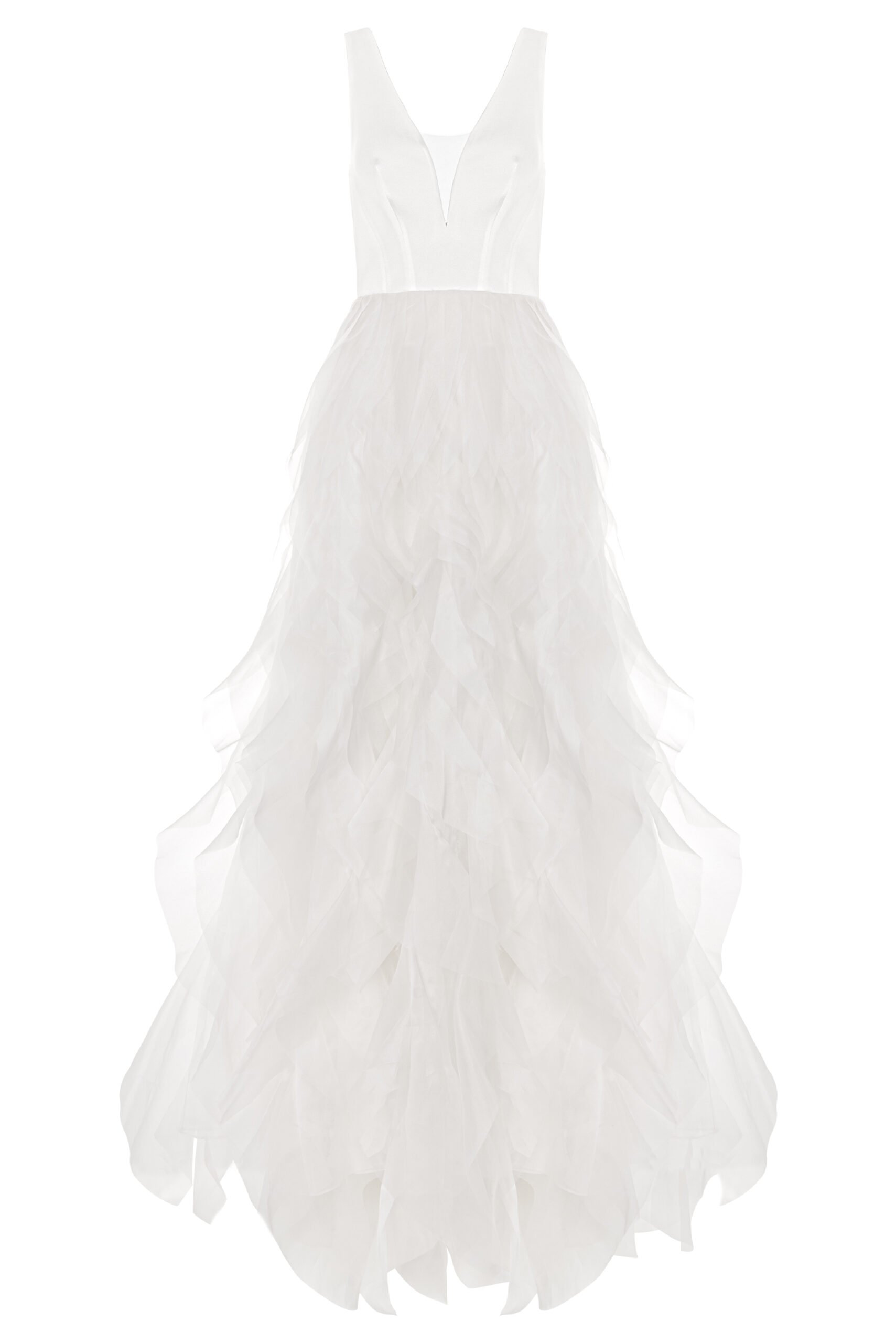 kaviar-gauche-arielle-volant-brautkleid-a-linie image 1