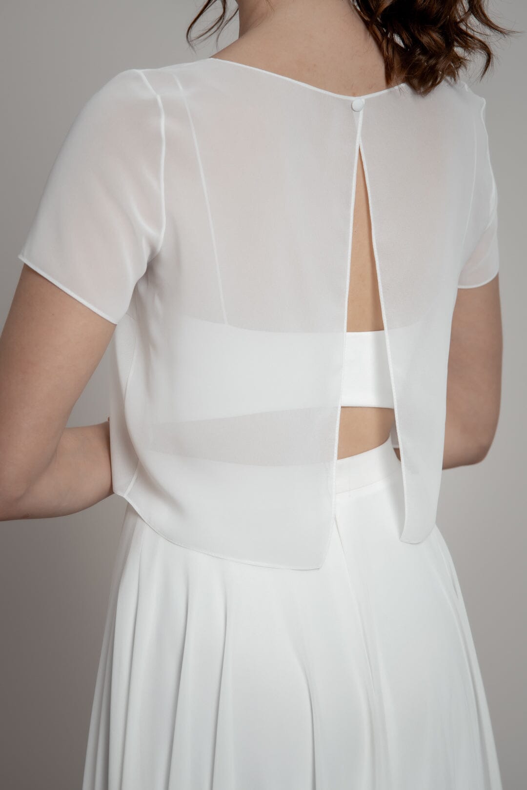 noni-lani-kurzarm-braut-top-aus-chiffon-in-ivory image 6