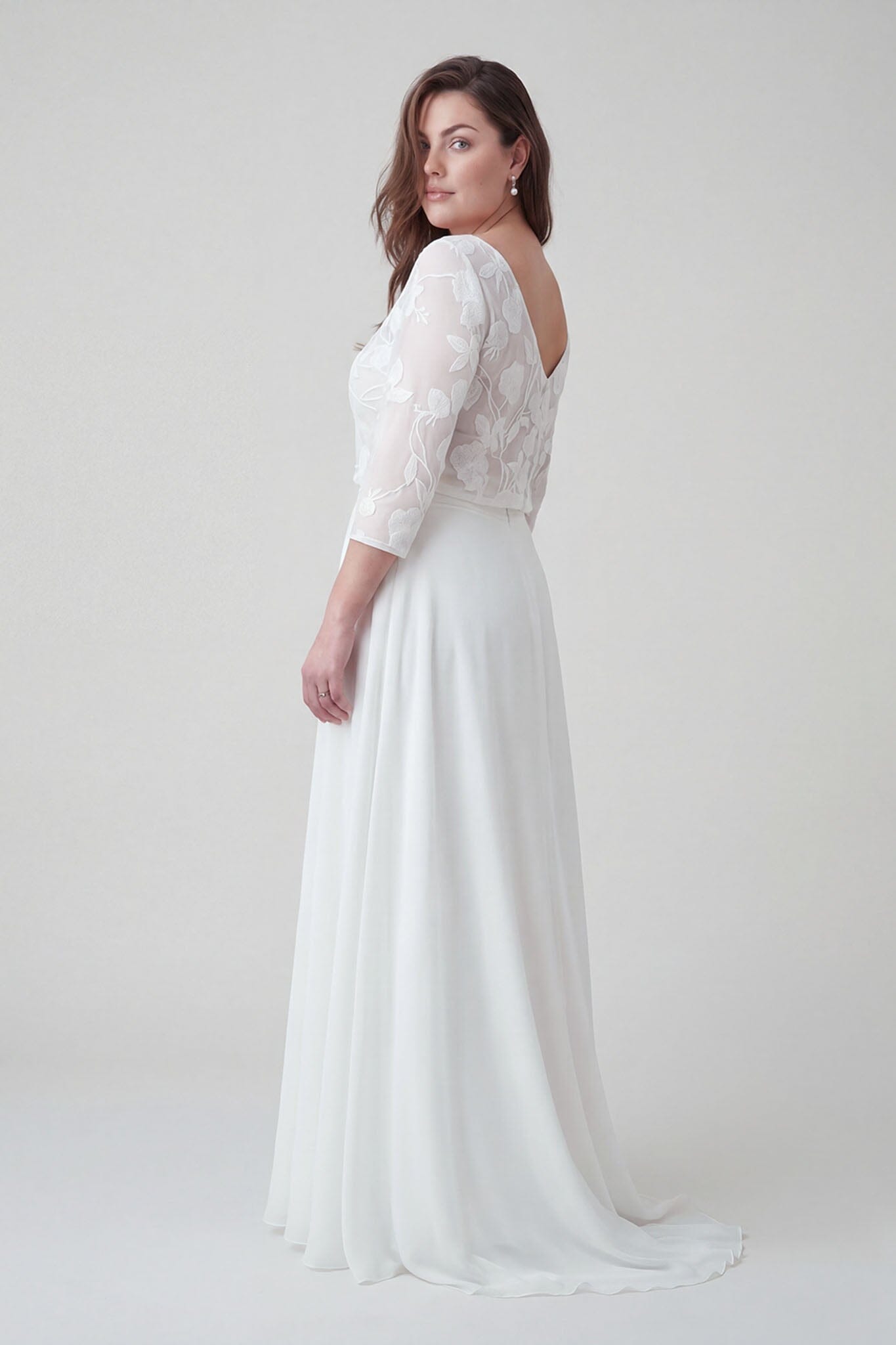 noni-selva-chiffon-braut-top-curvy-bl-ten-dreiviertel-arm image 5