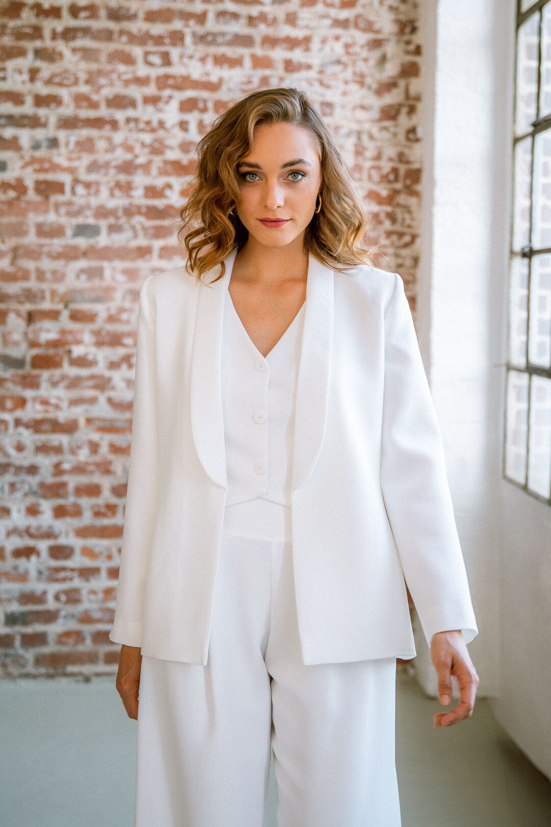 noni-selected-aira-blazer-in-ivory-showroom-only image 4