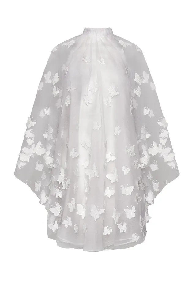 kaviar-gauche-swinging-papillon-dress-braut-minikleid-60s image 1