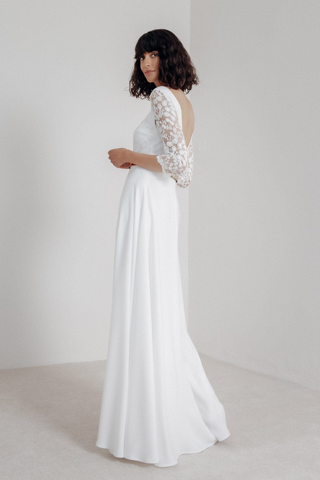 noni-mylou-langer-braut-rock-cr-pe-a-linie-ivory-outlet image 1