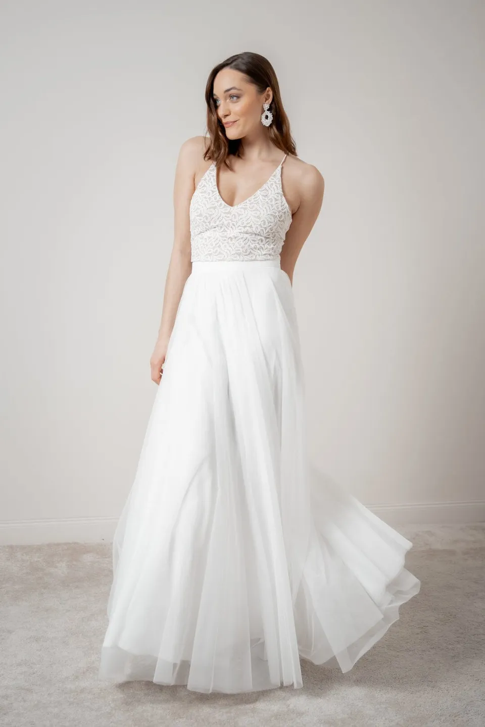 noni-selected-christy-braut-rock-ivory-softt-ll-maxi image 1