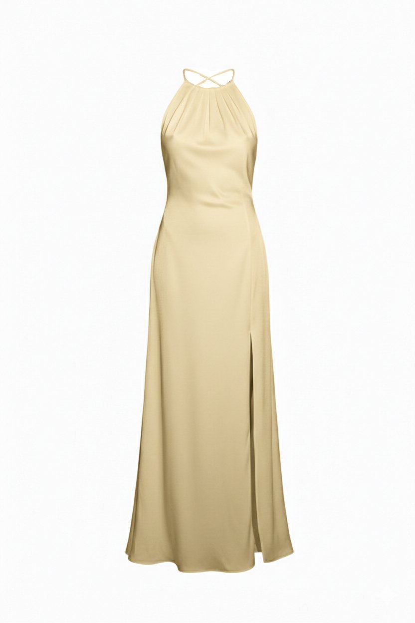 kaviar-gauche-emi-abendkleid-in-gelb-mit-schlitz image 1