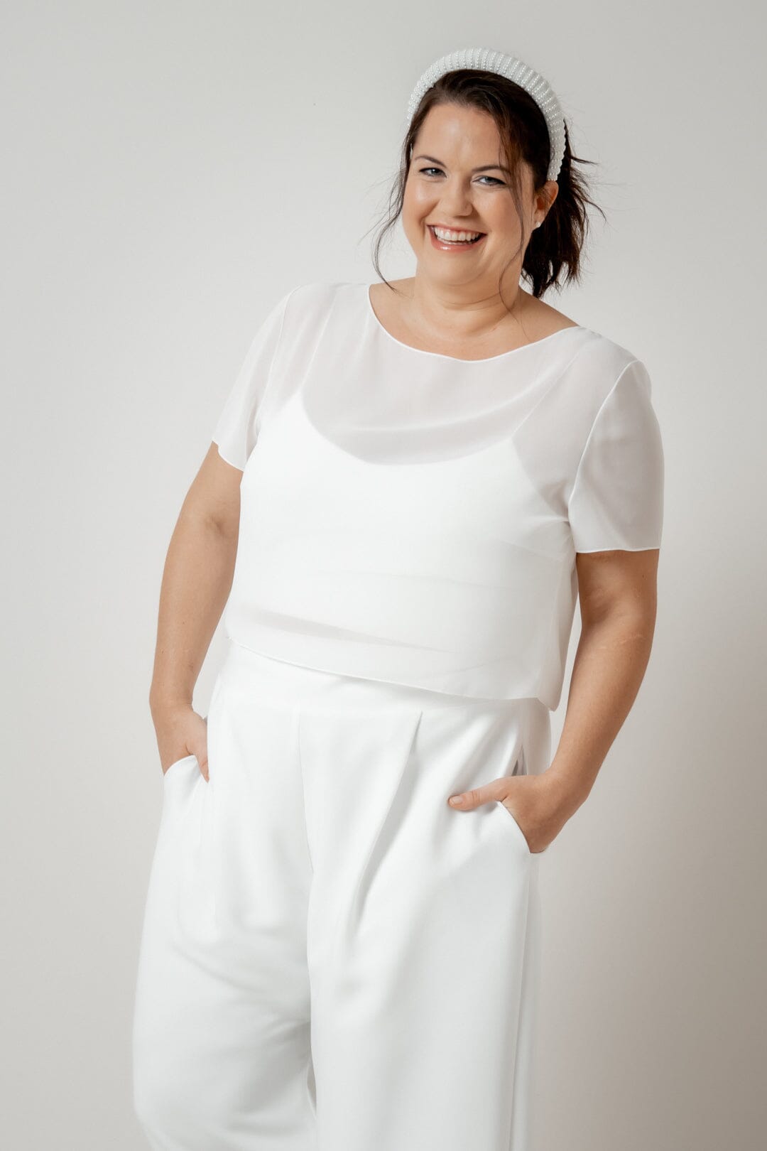 noni-lani-curvy-selected-plus-size-braut-top-chiffon-ivory image 5