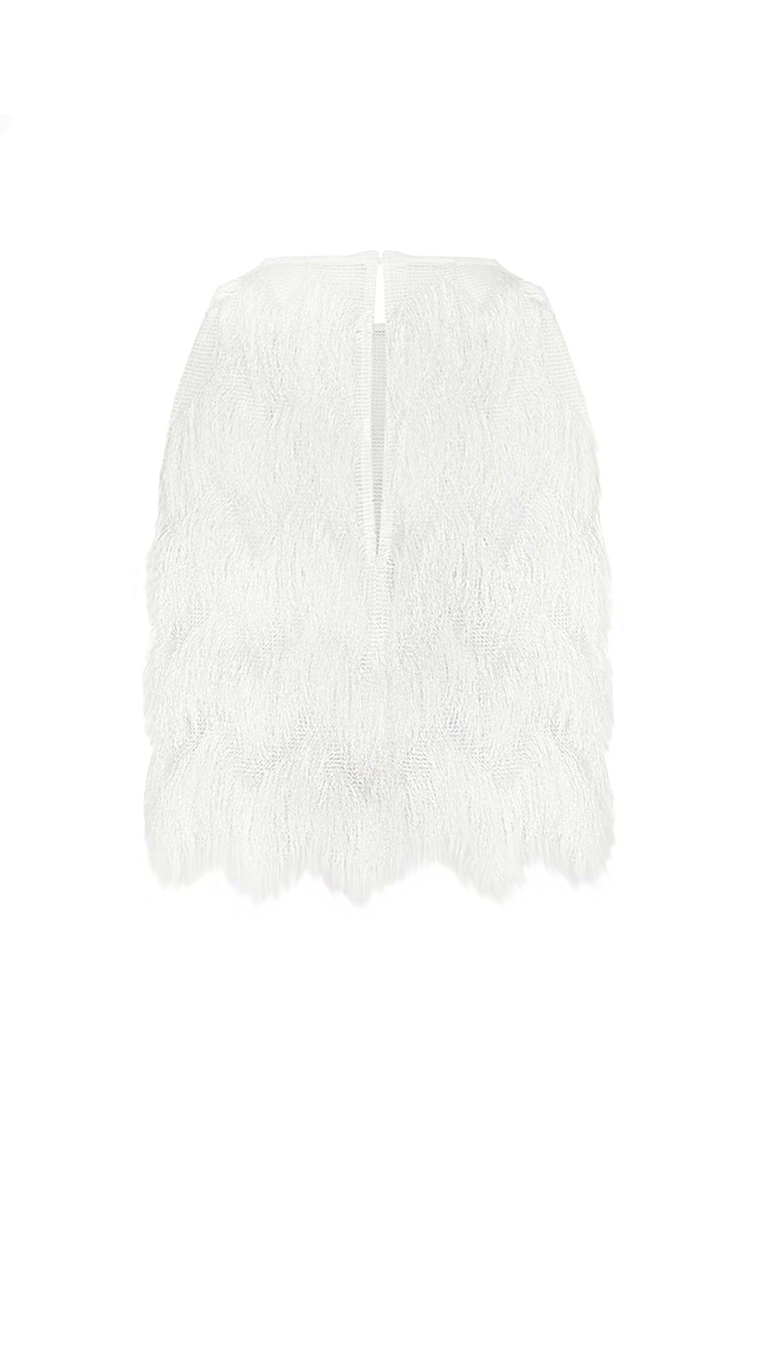 kaviar-gauche-twist-top-high-neck-top-ivory-mit-fransen image 5