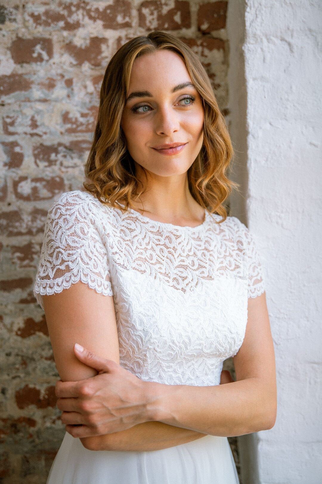 noni-zadie-braut-top-mit-r-ckendetail-und-spitzen-rmeln image 2