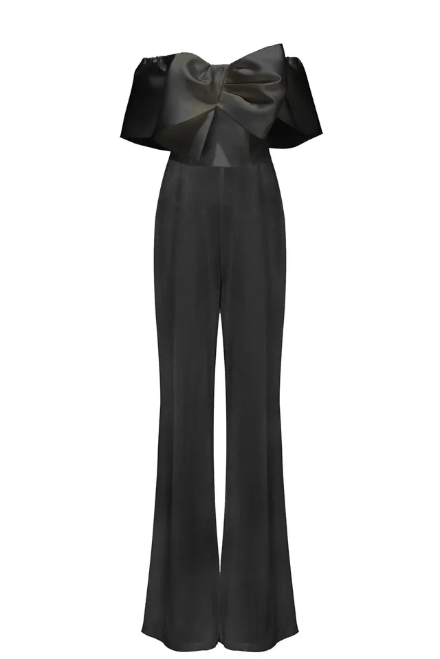 kaviar-gauche-bowerall-long-braut-overall-jumpsuit image 1