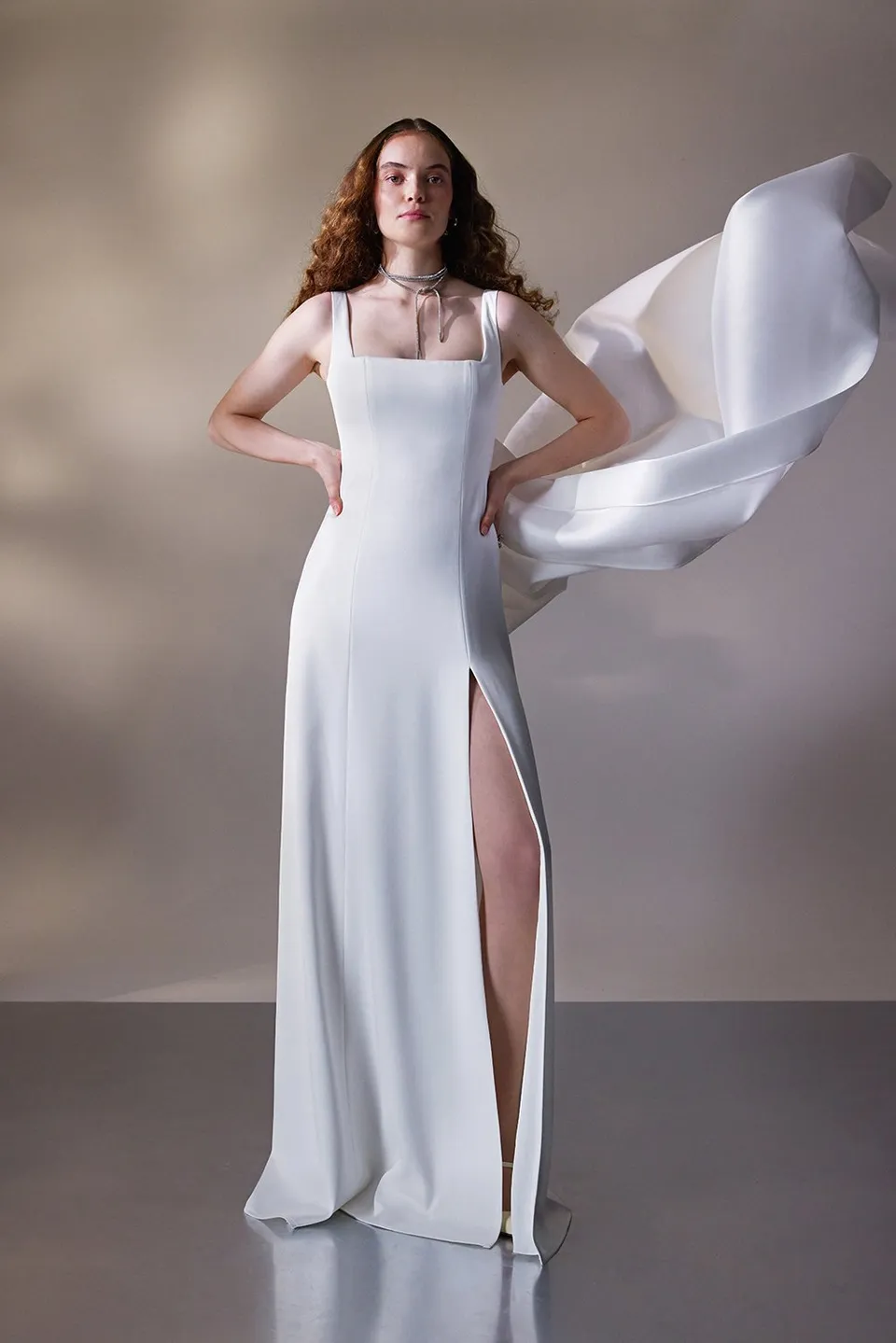 kaviar-gauche-spencer-slim-dress-brautkleid-a-linie image 1