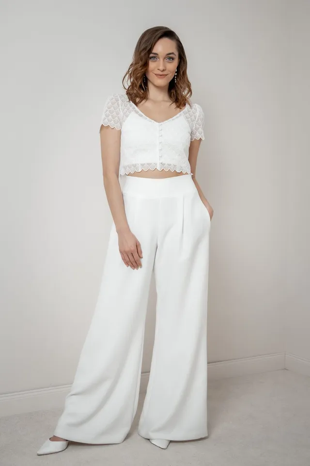 noni-zari-braut-hose-weites-bein-cr-pe-ivory image 1
