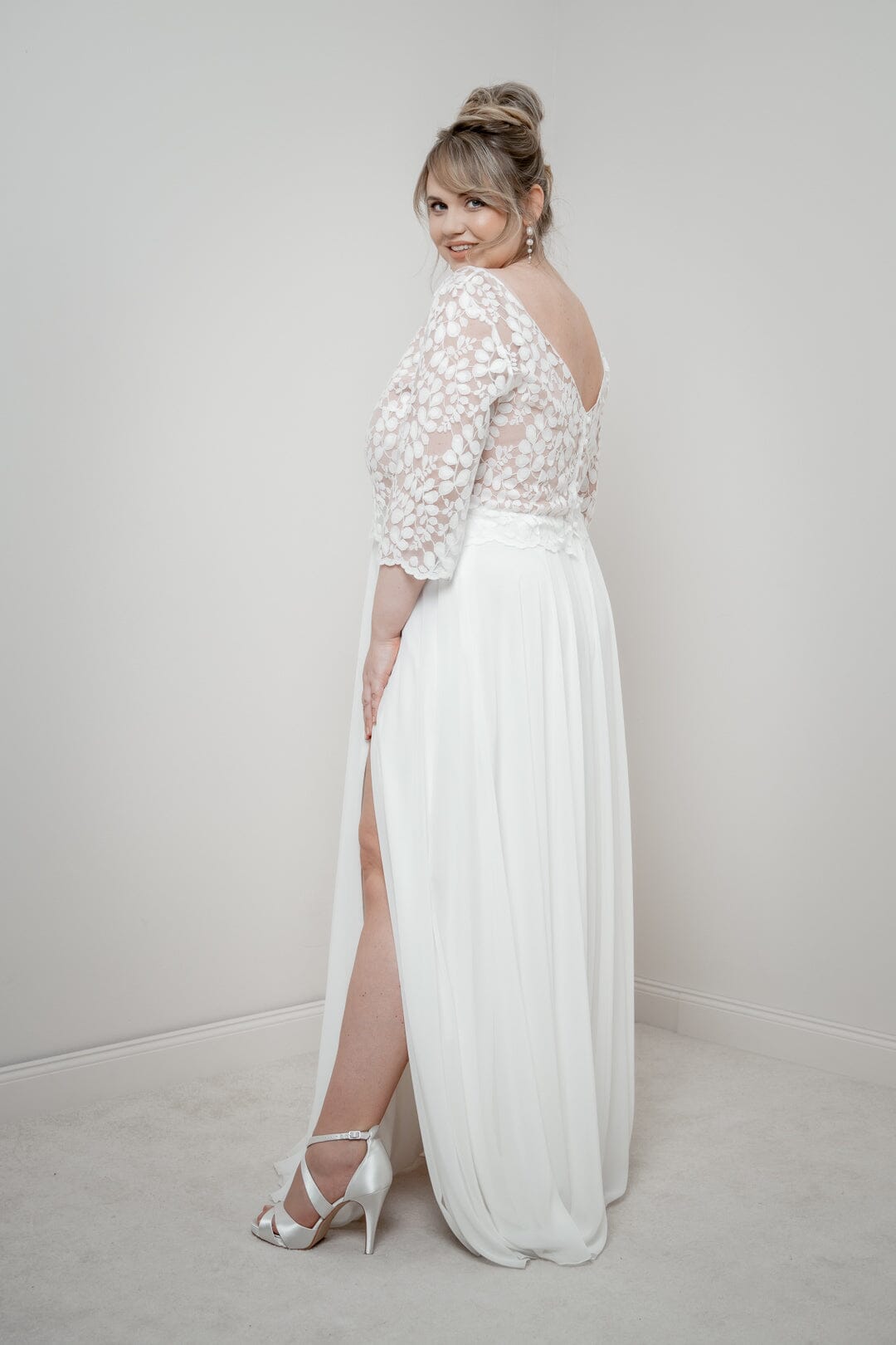 noni-curvy-selected-heda-braut-top-plus-size-ivory image 2