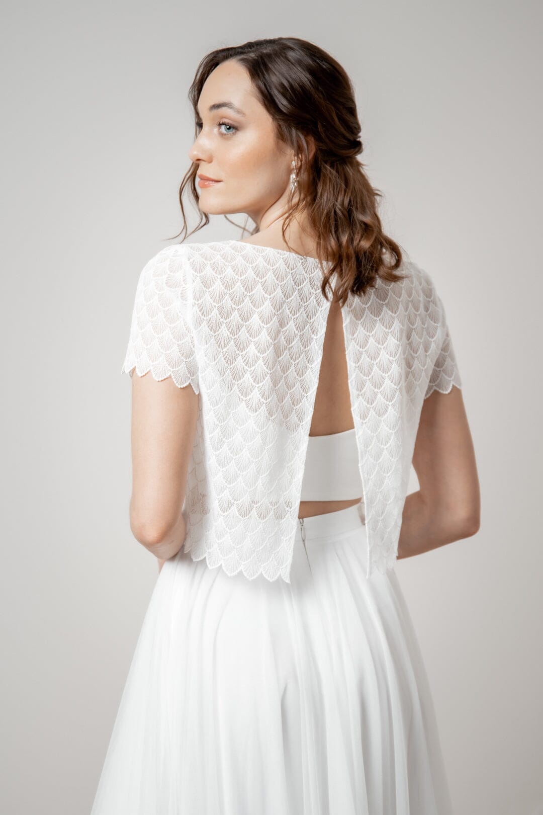 noni-selected-doli-top-aus-vintage-spitze-kurzarm-ivory image 2