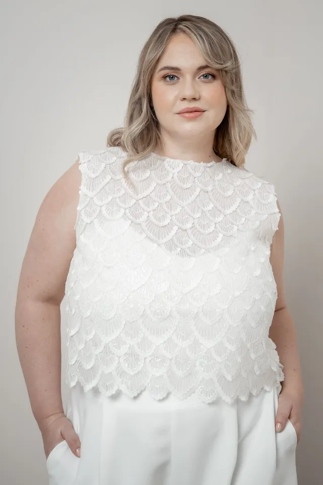 noni-eske-curvy-braut-top-aus-paillettenspitze-art-d-co image 1